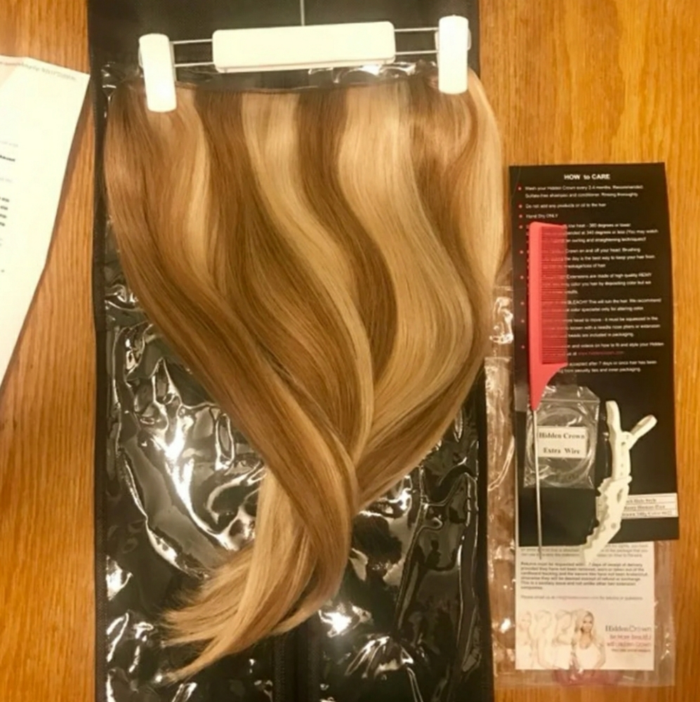 Hidden Hair halo extensions